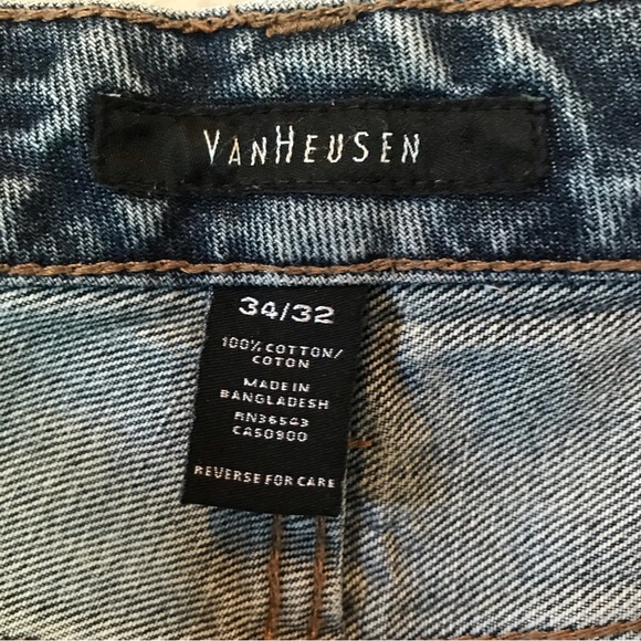 Van Heusen Classic Fit Blue Jeans Size 34 x 32 - Picture 13 of 14